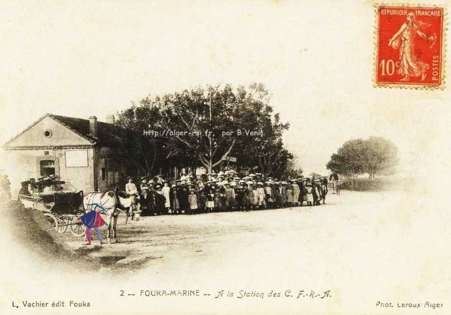 Fouka-ville,a la station des cfra,c.f.r.a.