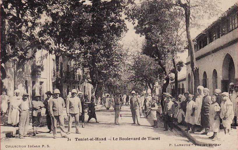 teniet-el-haad,le boulevard de tiaret à affreville